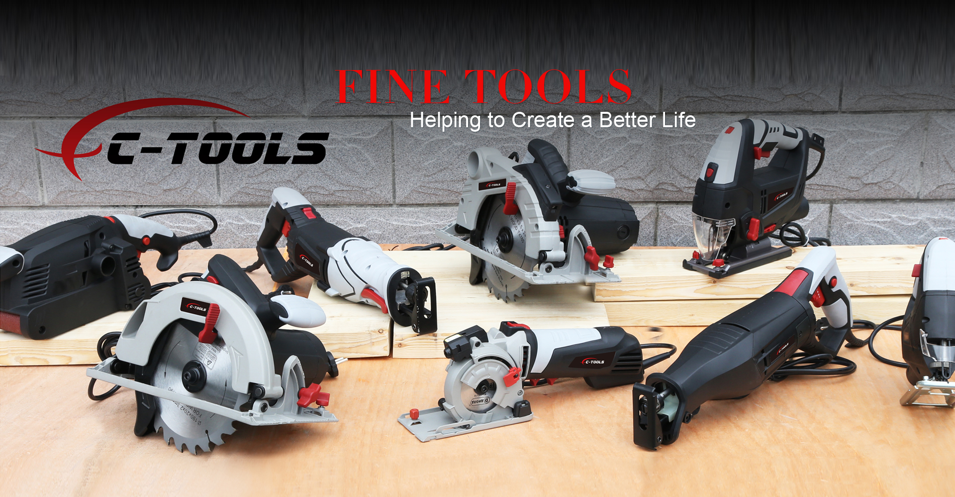 Xiecheng power tools lineup — circular saws, jigsaws, planers